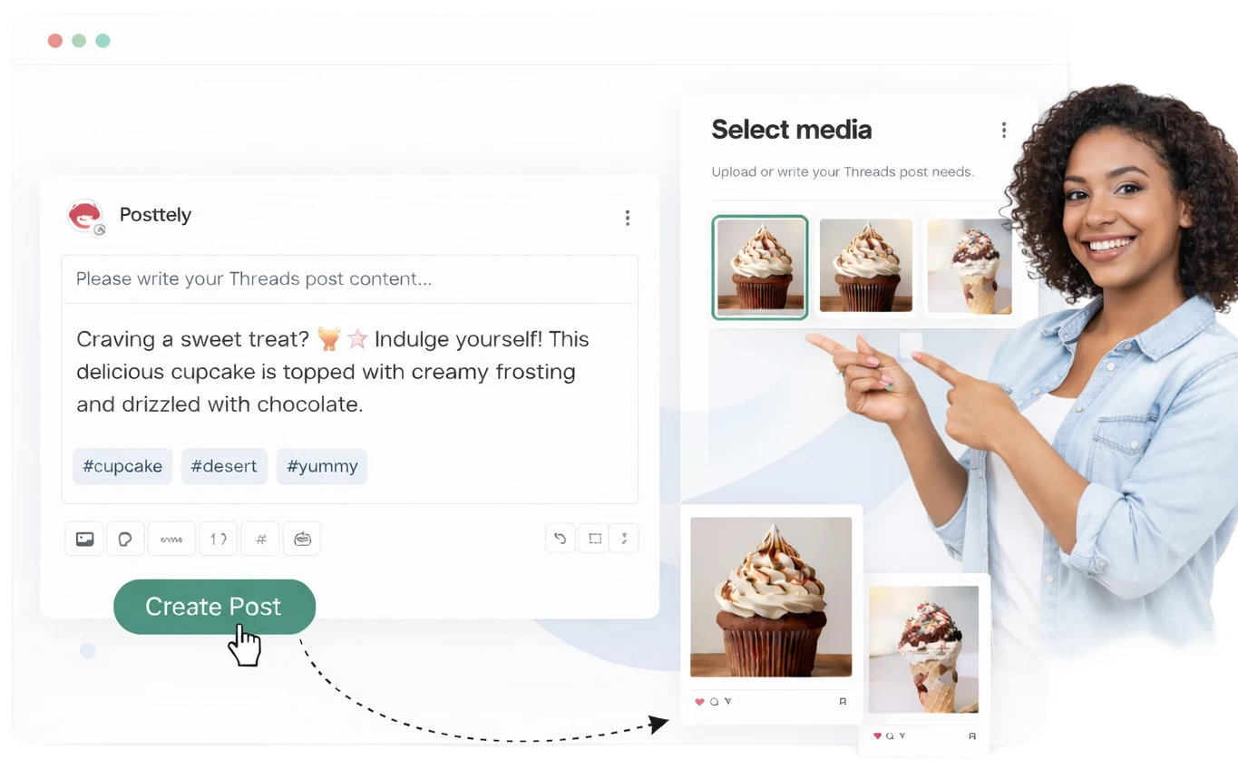 Create posts with AI-powered tools